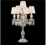 European Table Lamp K9 Crystal Modern Crystal Table Lamp Chrome Style Shades De Cristal Table Lamp Floor Lamp Bedside Lighting