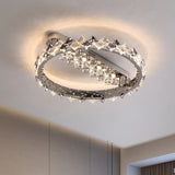 LED Crystal Ceiling Lamp Luxury Round Ceiling Light For Bedroom Living Room Hotel Stainless Steel Led Lustre Luminaire Lighting