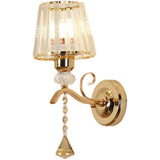 Modern LED Wall Lamp Crystal Lampshade Light for Bathroom Bedroom Living Room Indoor Fixture Wall Sconces for Home Decoration