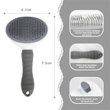 Cepillo autolimpiable para perros y gatos