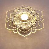 LED Crystal Lampshade Ceiling Lamp Modern Living room Bedroom Surface Mount Indor Lighting Fixture Gallery Spotlight