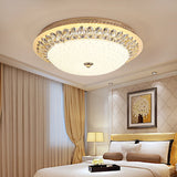 Modern LED Crystal  Ceiling Light Circular Golden  Lamp Luminarias Rotunda  For Living Room Aisle Corridor Kitchen