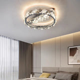 LED Crystal Ceiling Lamp Luxury Round Ceiling Light For Bedroom Living Room Hotel Stainless Steel Led Lustre Luminaire Lighting