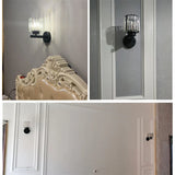 Modern LED Wall Lamp Crystal Lampshade Light for Bathroom Bedroom Living Room Indoor Fixture Wall Sconces for Home Decoration